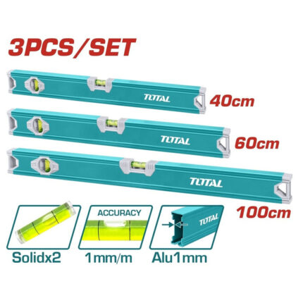 SET 3 PIECES NIVEAU A EAU 40-60-100CM