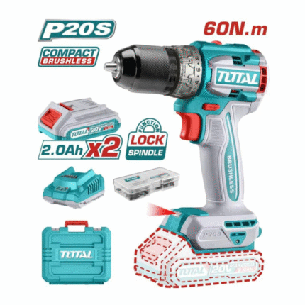 Perceuse sans fil Li-ion 20V Brushless Motor