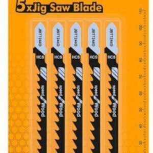 INGCO 5 LAMES SCIE SAUTEUSE POUR BOIS (DENTS74MM) JBT244D