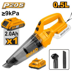 INGCO ASPIRATEUR 20V 0.5L + ACCESSOIRES CVLI20126