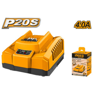 INGCO CHARGEUR A BATTERIE 20V 4,0A FAST YELLOW FCLI20411