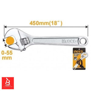 INGCO CLE A MOLETTE 450MM  0-55MM HADW131182