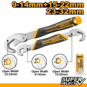 INGCO CLE DE SERRAGE 1PIECE 9-14MM,15-22MM 1PIECE 23-32M HBWS09328