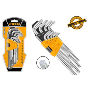 INGCO CLES TORX EXTRA LONG SET DE 9 PIECES T10-T50 HHK13092