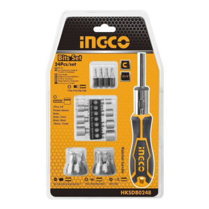 INGCO COFFRET TOURNEVIS 24 EMBOUTS HKSDB0248
