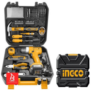INGCO COFFRET VISSEUSE 12V + 126 OUTILS/ACCESSOIRES HKTHP11271