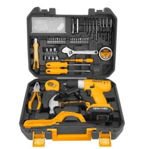 INGCO COFFRET VISSEUSE 12V + 127 OUTILS/ACCESSOIRES HKTHP11281