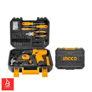 INGCO COFFRET VISSEUSE 12V + 80 OUTILS/ACCESSOIRES SS HKTHP10811