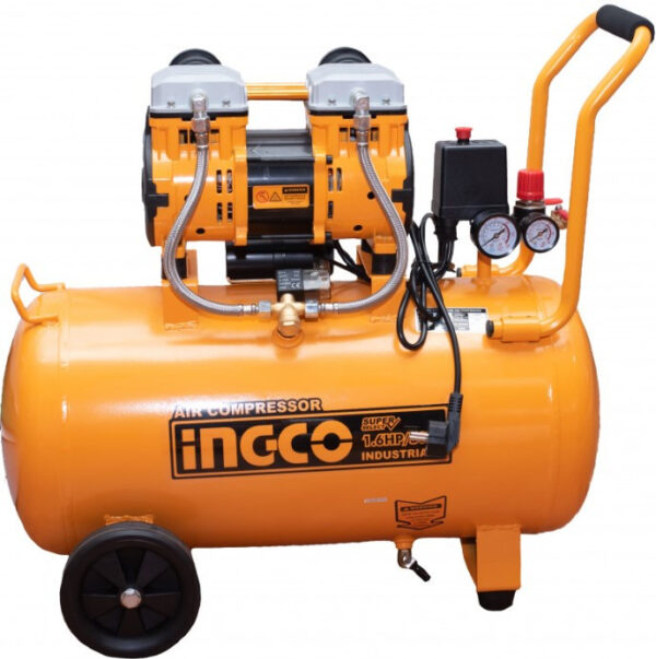 INGCO COMPRESSEUR SILENCIEUX 50L 1200W 1.6HP ACS112501