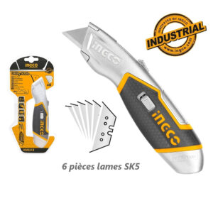 INGCO COUTEAU 61X19MM6 LAMES ZINC  HUK618