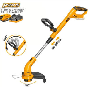 INGCO DEBROUSSAILLEUSE 20V BATTERIE/CHARGEUR NON INCLUS CGTLI20018