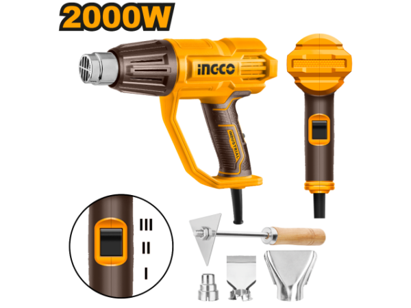 INGCO DECAPEUR THERMIQUE  2000W+3BUSES+1RACLEUR SI HG200078