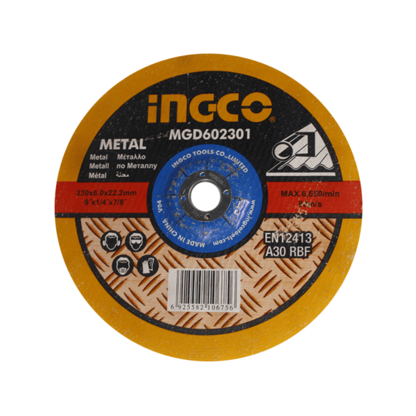 INGCO DISQUE A MEULER 230*6*22.2 MGD602301