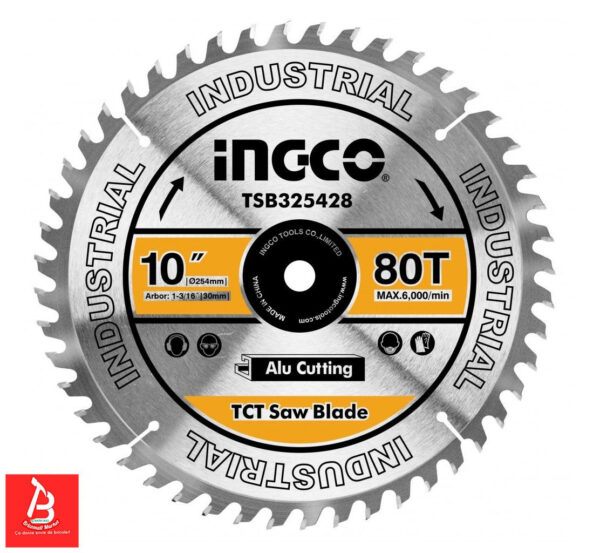 INGCO DISQUE ALU 254MM 80 DENTS TSB325428