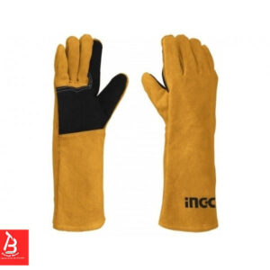 INGCO GANTS POUR SOUDAGE GANTS EN CUIR DE VEAU RETOURNE  HGVW02