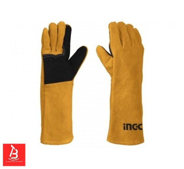 INGCO GANTS POUR SOUDAGE GANTS EN CUIR DE VEAU RETOURNE  HGVW02