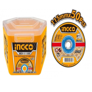 INGCO JEU DE 50 DISQUES ABRASIFS 115MM SS MCD1211550