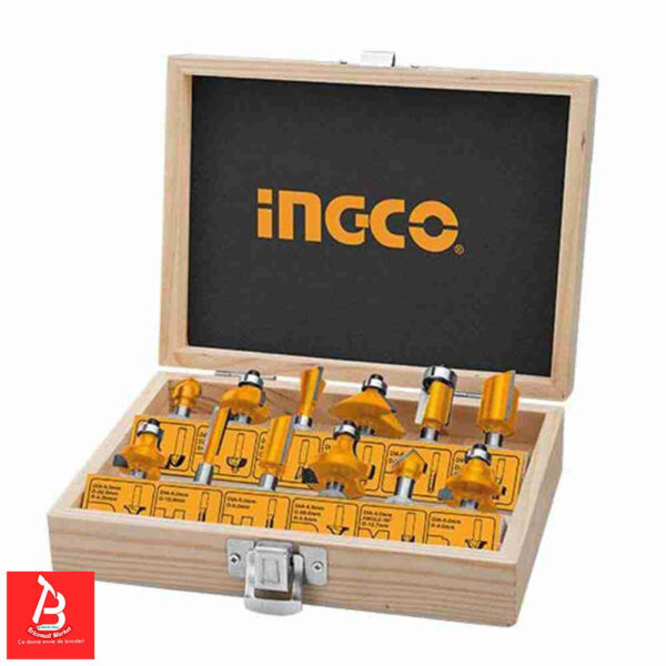 INGCO JEU DE FRAISES A AFFLEURER AKRT1211