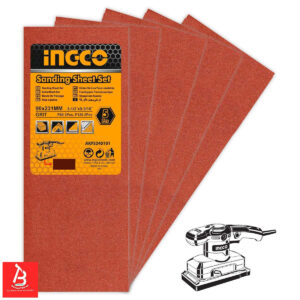 INGCO JEU FEUILLES ABRASIVES PONCAGE 5PCS 90*231MM FS320 AKFS240101-1