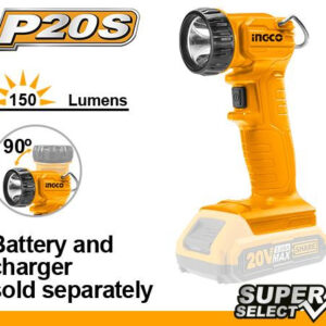 INGCO LAMPE TORCHE 20V BATTERIE/CHARGEUR NON INCLUS CWLI2023