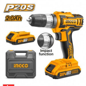 INGCO MALETTE PERCEUSE-VISSEUSE 20V SS 2BATTERIES CIDLI200215