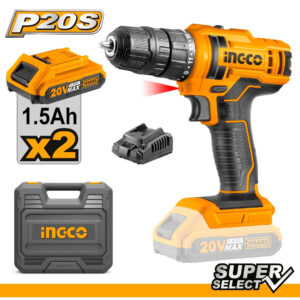 INGCO MALETTE VISSEUSE SANS FIL 20V 2BATTERIES SS CDLI20028