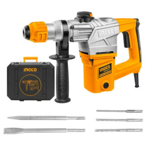 INGCO MARTEAU PERFORATEUR SDS PLUS 1500W 32MM + 5 ACCESSOIRES