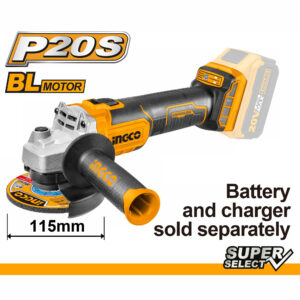 INGCO MEULEUSE 115MM 20V SANS BATTERIE/CHARGEUR CAGLI201158