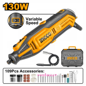 INGCO MINI PERCEUSE + 109 ACCESSOIRES EN COFFRET 130W MG13328