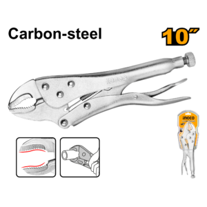 INGCO PINCE-ETAU A MACHOIRE ARRONDIE 255MM ACIER DE CARB HCJLW0210