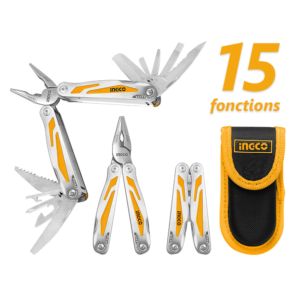 INGCO PINCE MULTIFONCTIONS PLIABLE (15 FONCTIONS) HFMFT0115