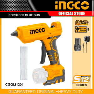 INGCO PISTOLET A COLLE 12V BATTERIE CHARGEUR NON INCLUS CGGLI1201