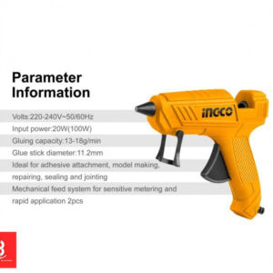 INGCO PISTOLET A COLLE 13-18G/MIN 11.2MM 100W GG148