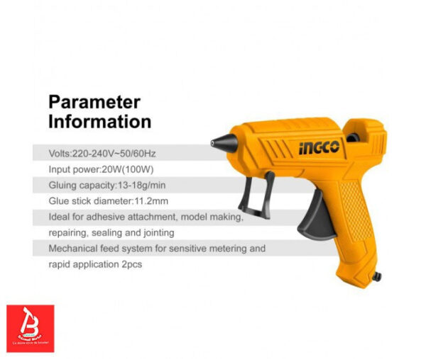 INGCO PISTOLET A COLLE 13-18G/MIN 11.2MM 100W GG148