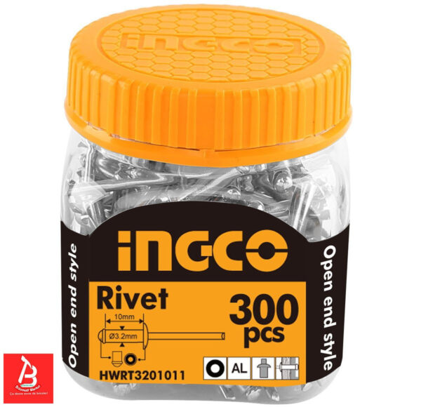 INGCO RIVET 3.2X10MM BOITE DE 300 PIECES HWRT3201011