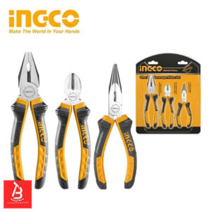 INGCO SET DE 3 PINCES UNIVERSELLE 200MM +DIAGONALE 160MM +BEC LONG 160MM HKPS08318