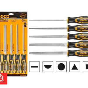 INGCO SET DE 5 LIMES EN ACIER 200MM HKTFS0508