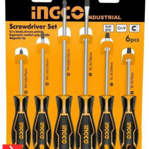 INGCO SET DE 6 TOURNEVIS A ZONE DE FRAPPE HSGT280608