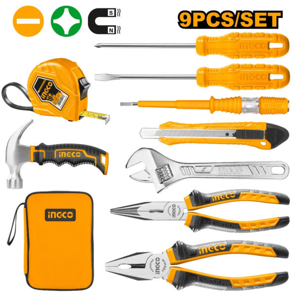 INGCO SET DE 9 OUTILS A MAIN HKTH10809