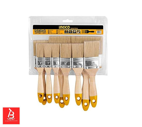 INGCO SET DE 9 PINCEAUX EN BOIS CHPTB0114091