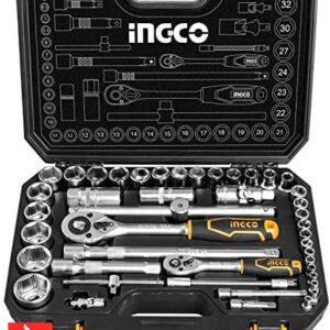 INGCO SET DE DOUILLES  1/4 ET 1/2  44PIECES  HKTS42441