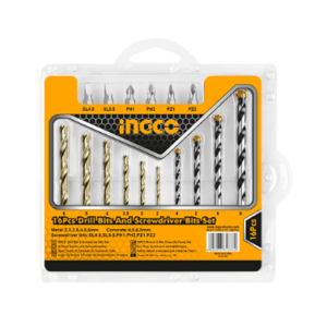 INGCO SET DE FORETS ET EMBOUTS  16 PIECES AKSDB9165