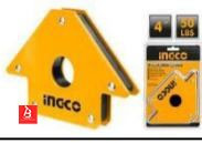 INGCO SUPPORTS DE SOUDAGE MAGNETIQUE 4 AMWH50041