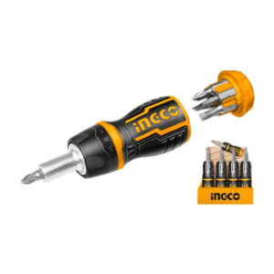 INGCO TOURNEVIS A CLIQUET + 7 EMBOUTS AKISDS1728