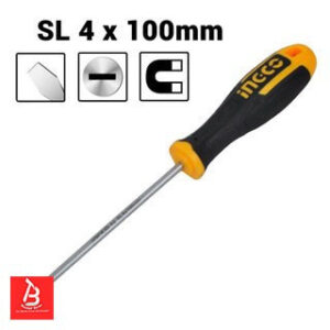 INGCO TOURNEVIS A FENTE D:4MM L:100MM HS684100