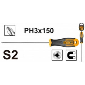 INGCO TOURNEVIS PHILLIPS  PH3 D?8.0MM LR?150MM HS68PH3150