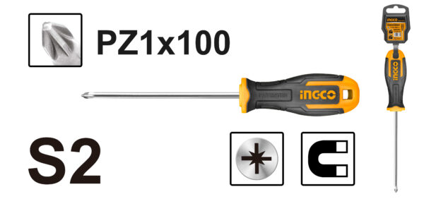 INGCO TOURNEVIS PZ1 D:5.0MM LR?10 HS68PZ1100