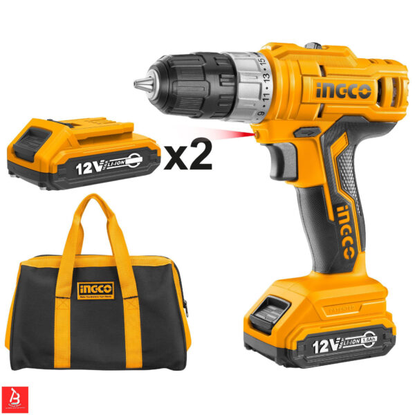 INGCO VISSEUSE LITHIUM-ION 12V  2BATTERIES CDLI1222