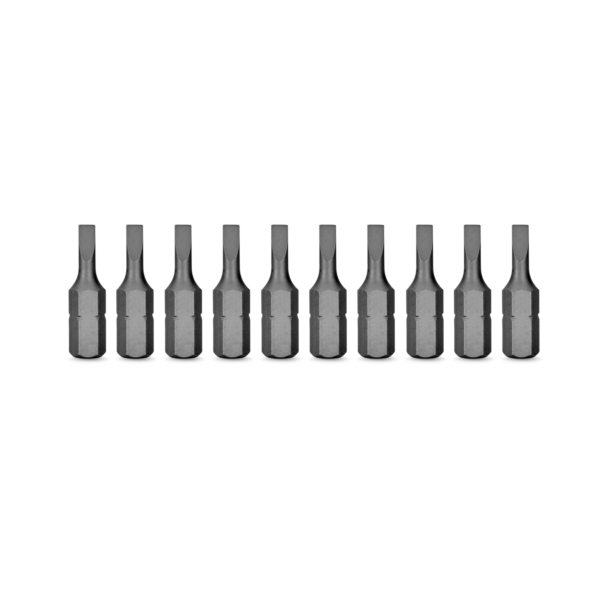 JEU DE 10 EMBOUTS PLAT 3X25MM-VITO