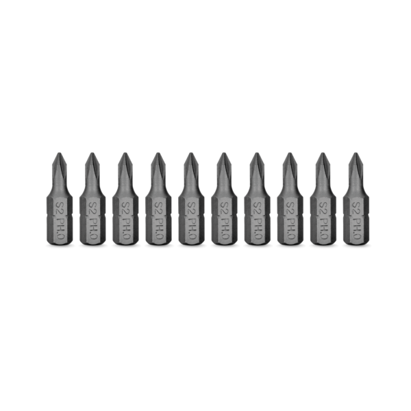 JEU DE 10 EMBOUTS POZIDRIV PH2 X 25MM-VITO